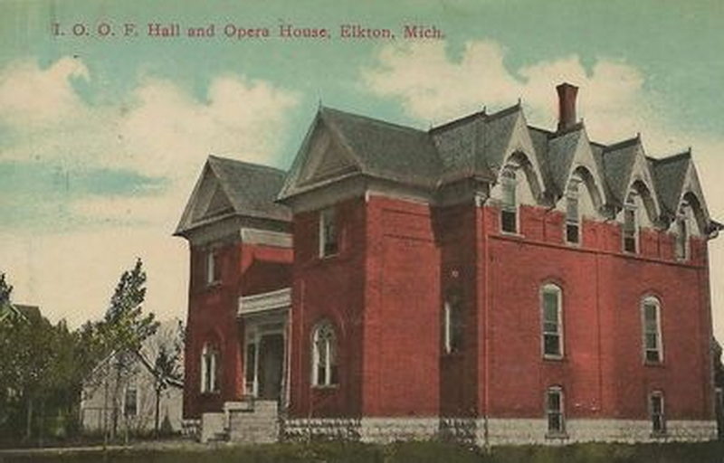Elkton Opera House - Old Postcard (newer photo)